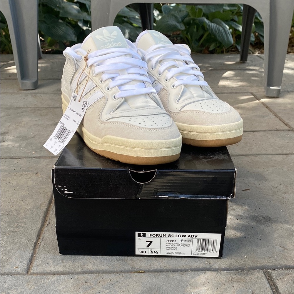 Adidas White Vintage Sneakers